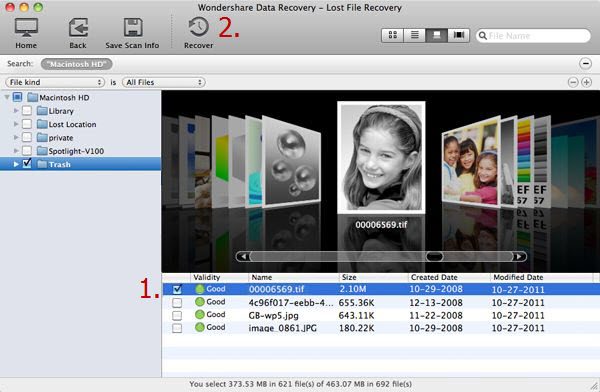 Recover My Files for Mac Result